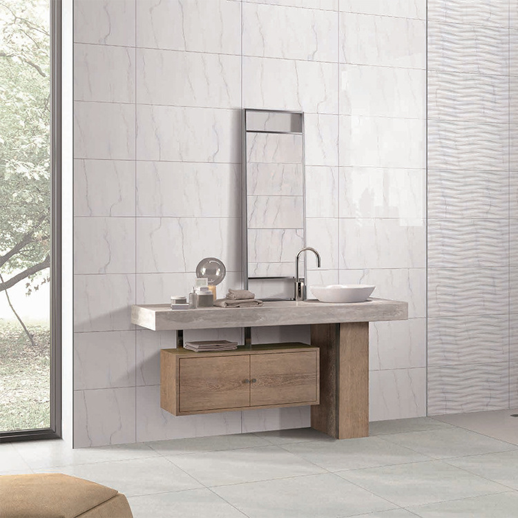 Bathroom Tiles Wall 300x600 Gray Wall Tile Border Ceramic Waves 3D Kitchen Wall Tiles