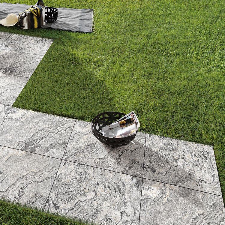 Thick Granite Non-Slip Stoneware Driveway Matte Gray 600x600 Outdoor Anti Slip Porcelain Floor Tiles Exterior 2cm