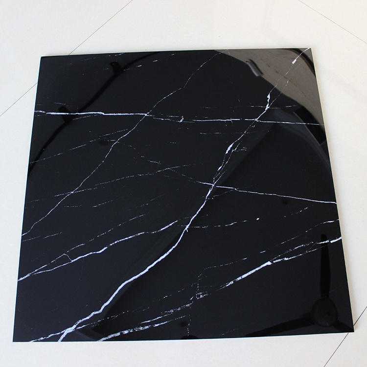 600x600mm Black White Marble Porcelain Tiles Natural Marble Polished Wall And Floor Tile