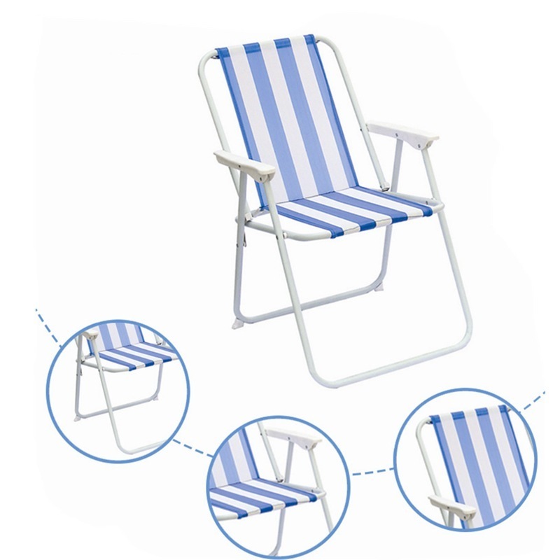 Cheap Wholesale Outdoor Tall Metal Portable Folding Lightweight Camping Sea Beach Chair for sale