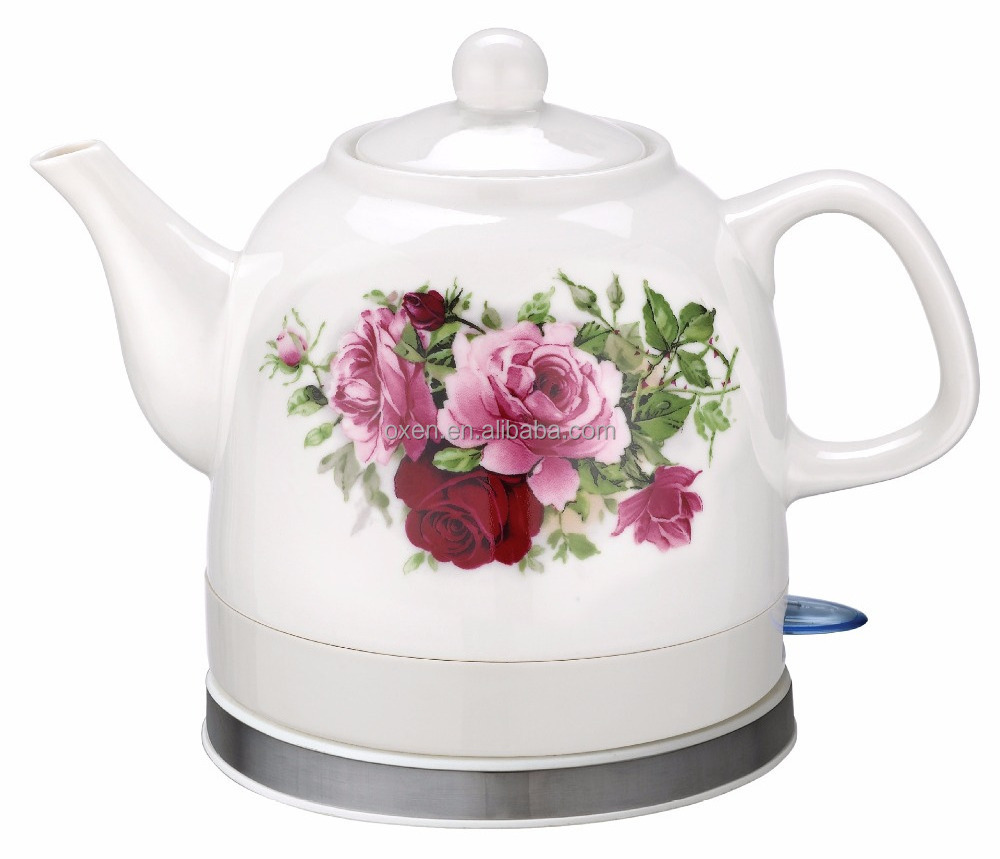 1.0L 1.2L 1.5L 1.8L electric ceramic tea kettle porcelain electric kettle