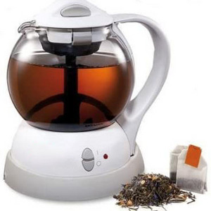 Amazon hotselling 1L capacity glass electric kettle teapot with warmer