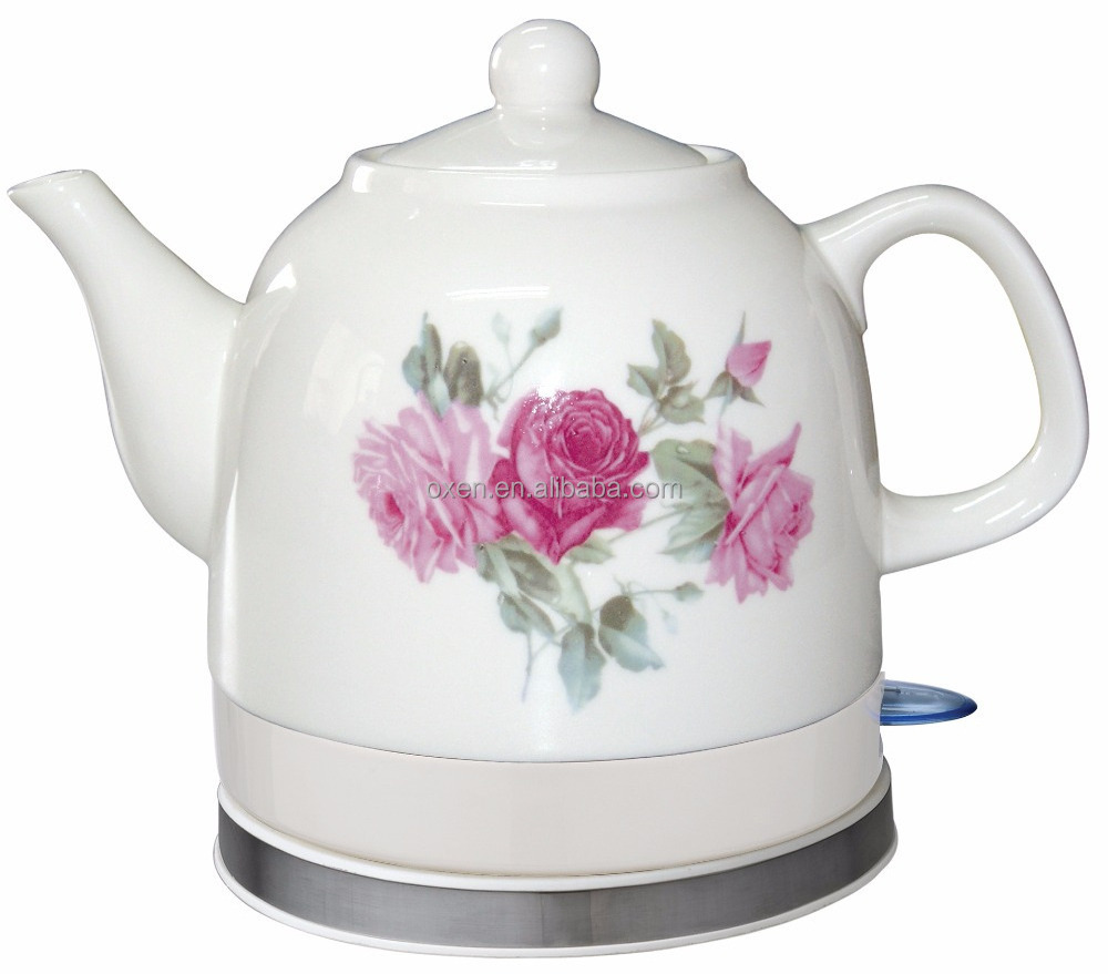 1.0L 1.2L 1.5L 1.8L electric ceramic tea kettle porcelain electric kettle