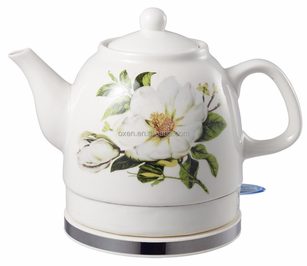 1.0L 1.2L 1.5L 1.8L electric ceramic tea kettle porcelain electric kettle