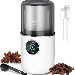 Amazon hot selling electric coffee grinder cordless USB rechargeable coffee grinder