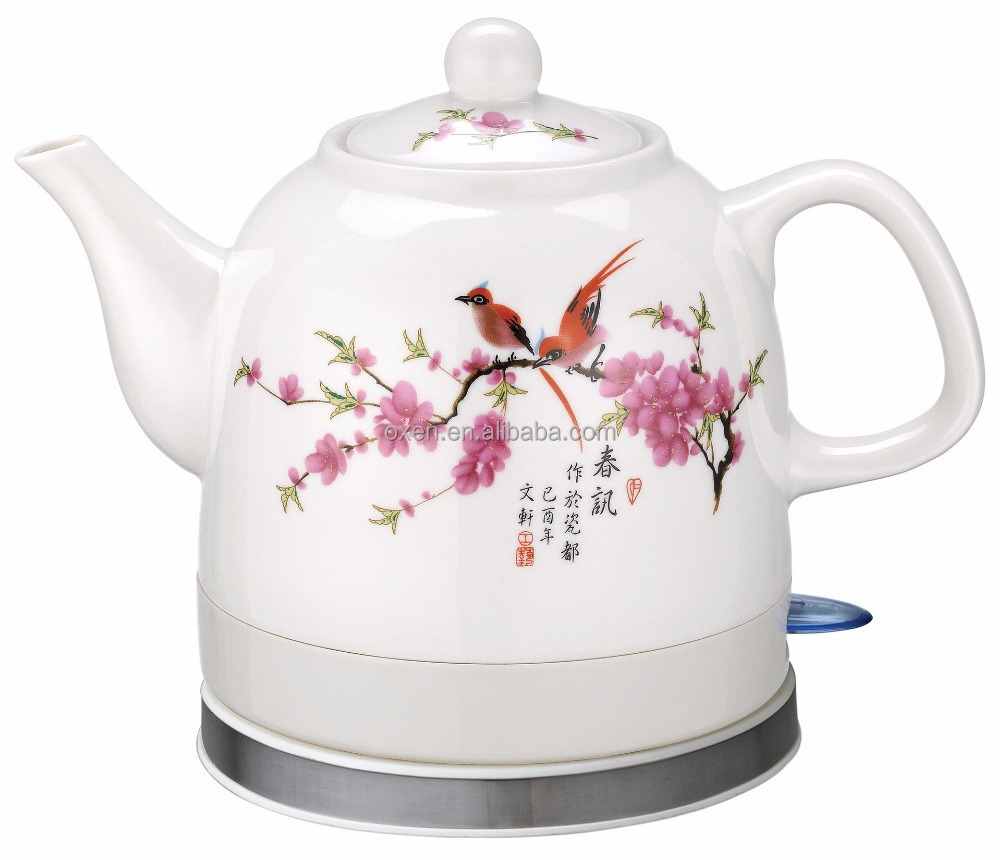 1.0L 1.2L 1.5L 1.8L electric ceramic tea kettle porcelain electric kettle