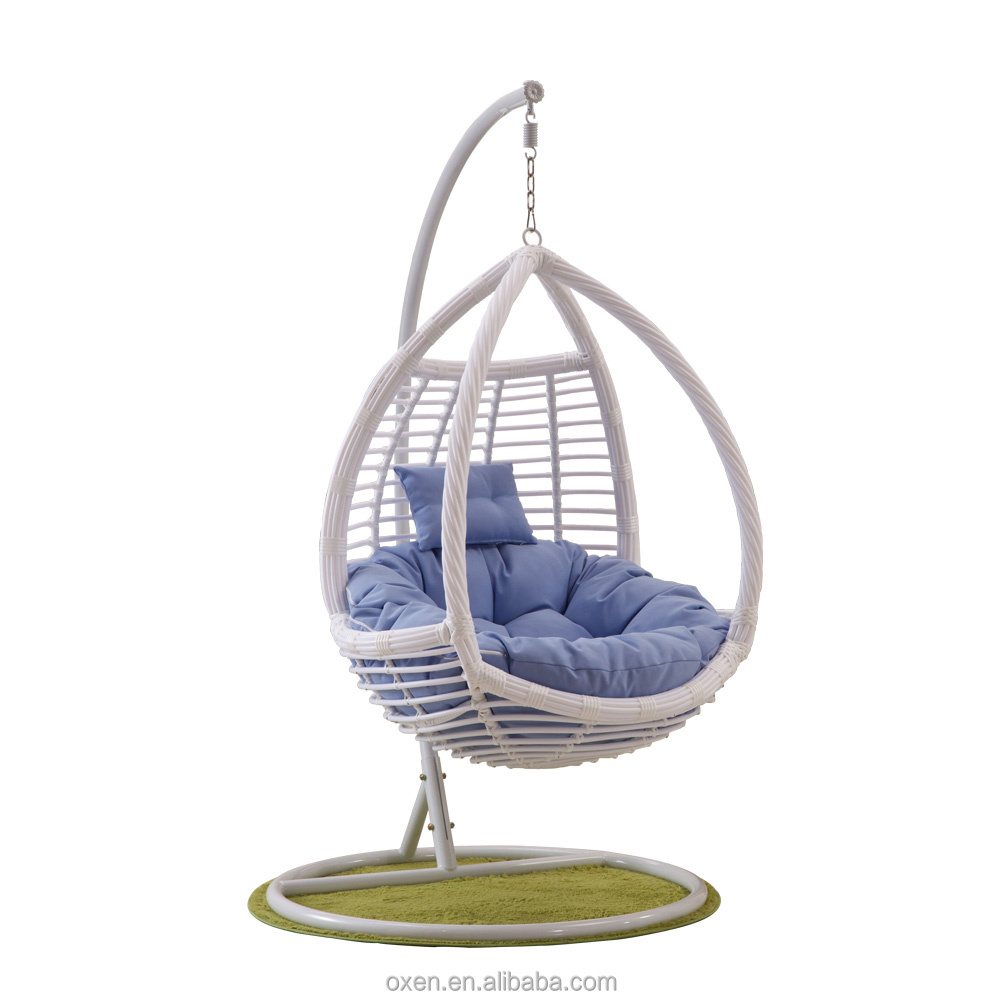 OXEN AH01 balcony garden patio egg shaped swing rattan hanging chair