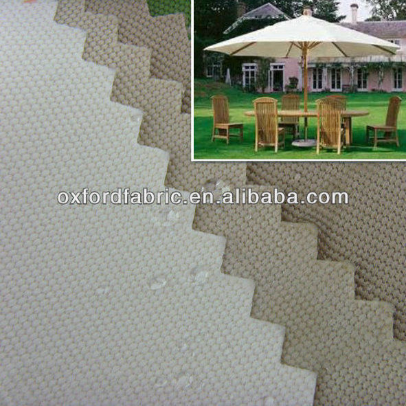 beige color UV protection polyester parasol umbrella fabric waterproof canvas fabric for tent and awning fabric