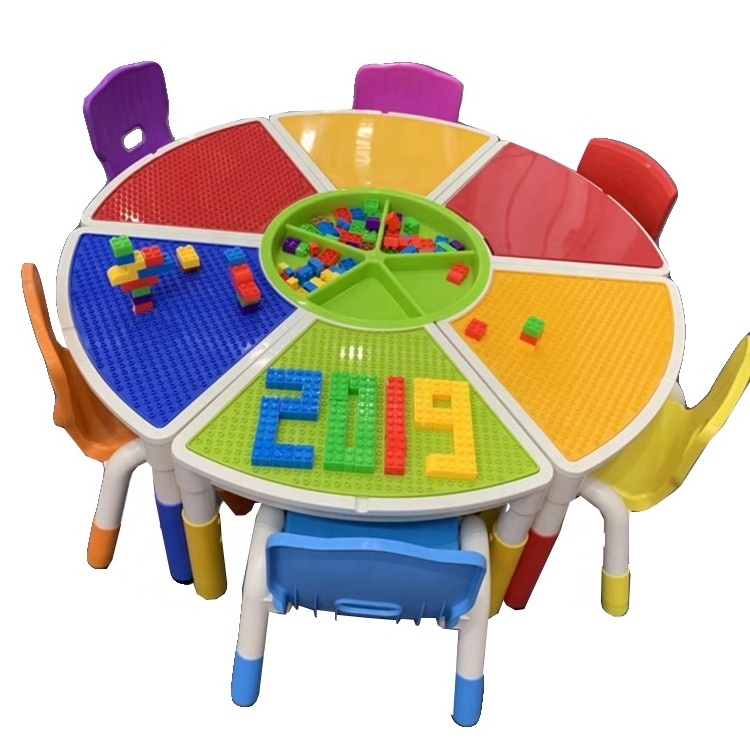 Children learning plastic table kindergarten furniture Kids table and chair