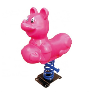 Lovely outdoor horse rocking kindergarten amusement facilities children can choose from a variety of horse rocking shapes