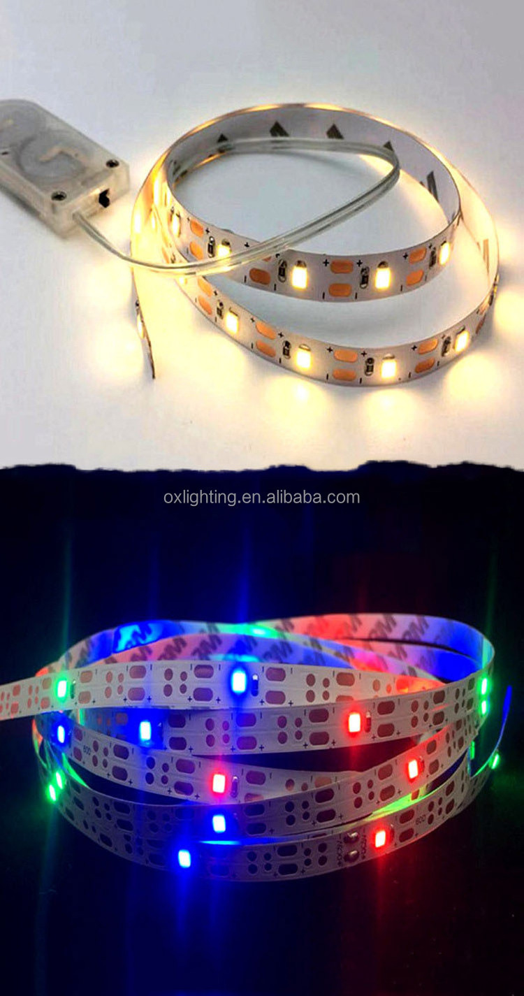 18650 Battery Powered Led Strip 2835smd White Magnetic Led Strip Battery Non-Waterproof