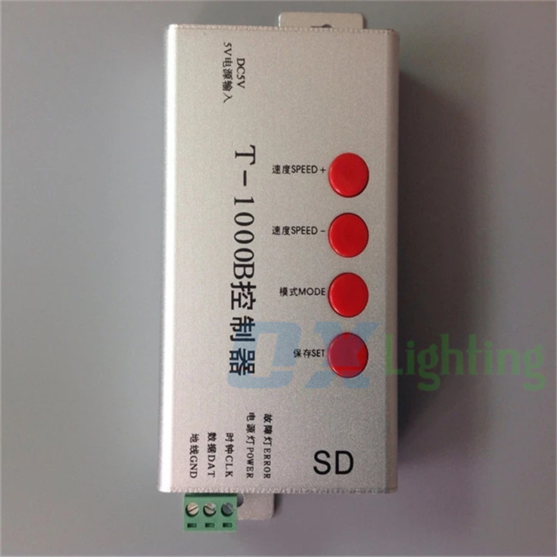 T-1000S T1000s Programmable Led Light Controller SK6812 WS2811 WS2812 WS2812b WS2801 Controller SD Card for LED Strip