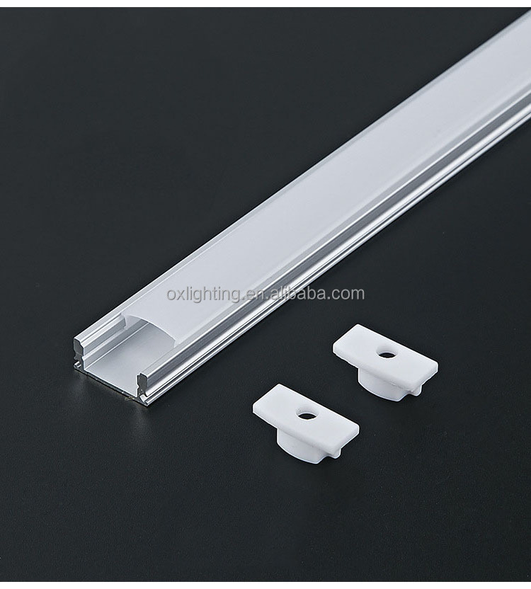 Led Strip Light Housing 1m 2m 3m Recessed Holder PC Cover Kitchen Aluminium Profile Extrusion Alu Profil Channel For Ceiling