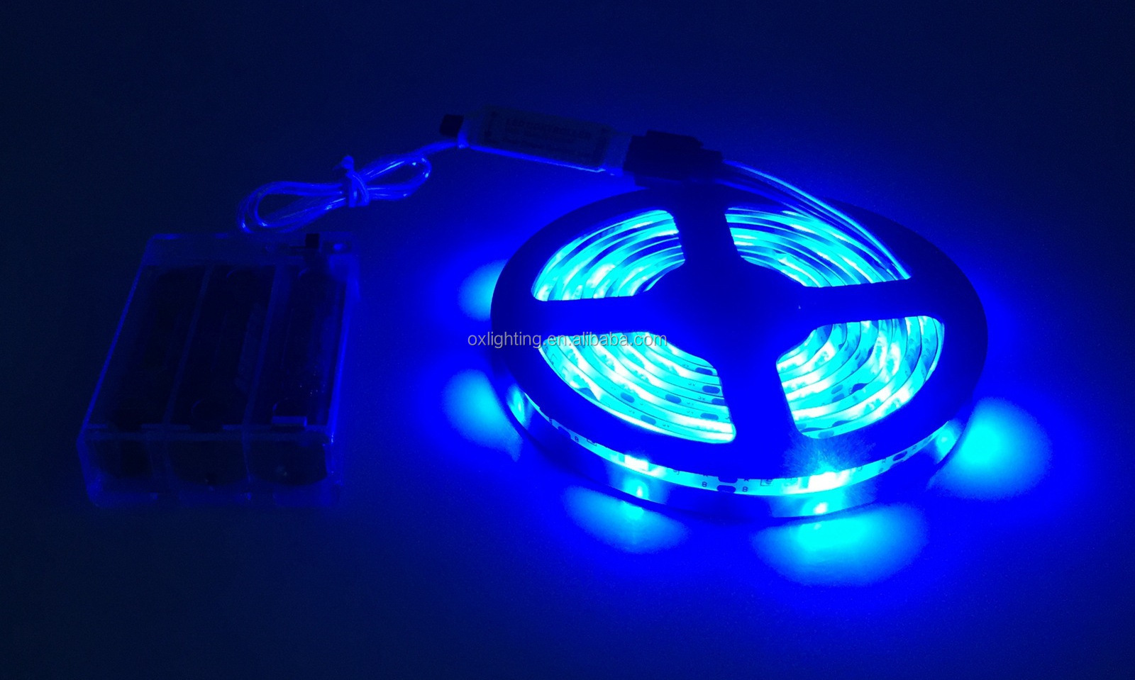 Led Strip Battery 1m 2m 3m 4m 5m RGB Battery Powered LED Strip Light with Remote Control Flexible Led Strip