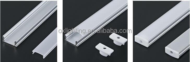 Led Strip Light Housing 1m 2m 3m Recessed Holder PC Cover Kitchen Aluminium Profile Extrusion Alu Profil Channel For Ceiling