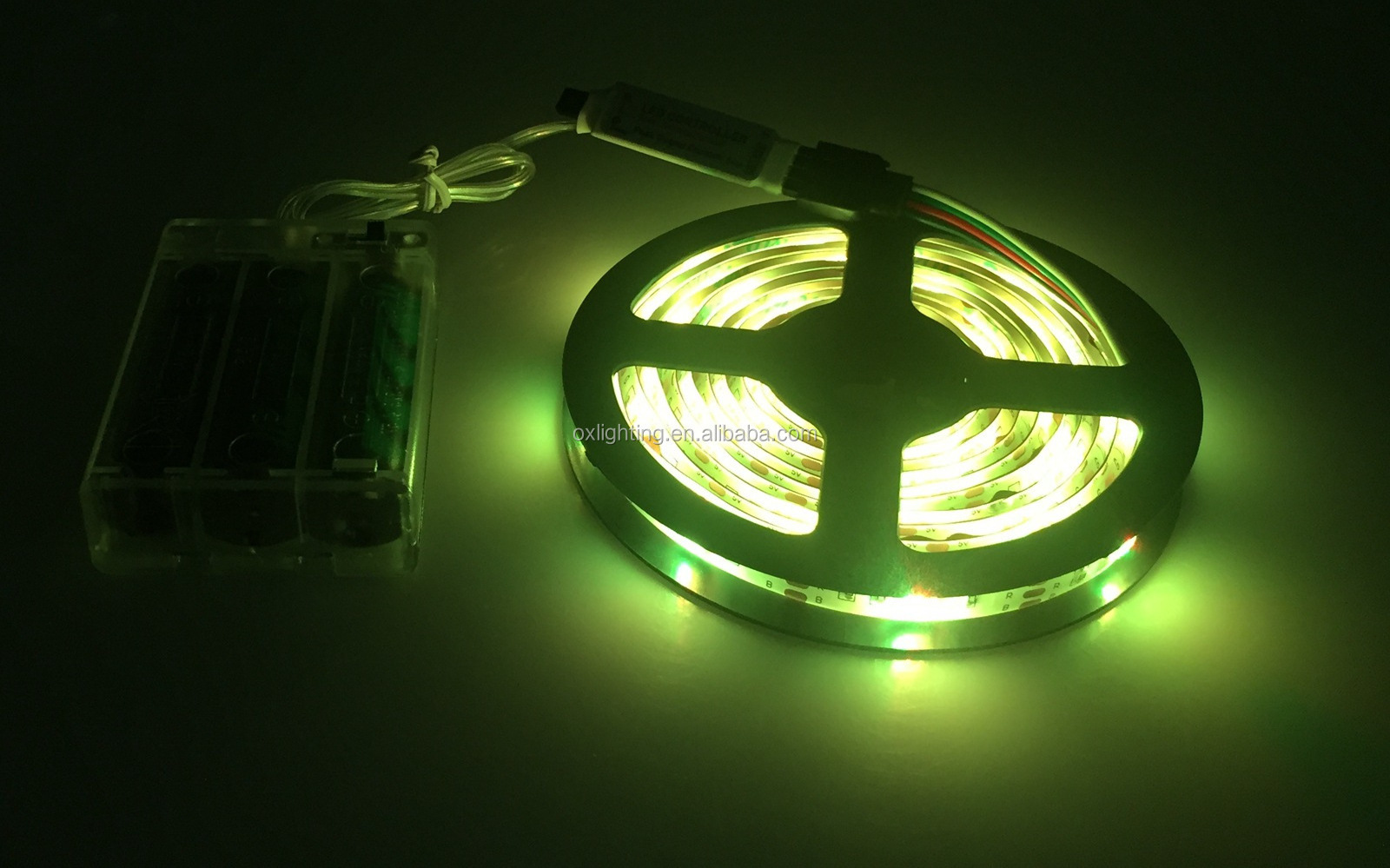 Led Strip Battery 1m 2m 3m 4m 5m RGB Battery Powered LED Strip Light with Remote Control Flexible Led Strip