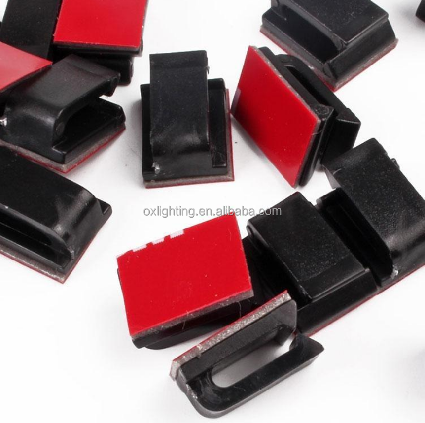 Selfadhesive Cable Clamp Clip Cable 3M tape Adhesive mounting clips organizer Organizador Management Fixing Wiring Accessories