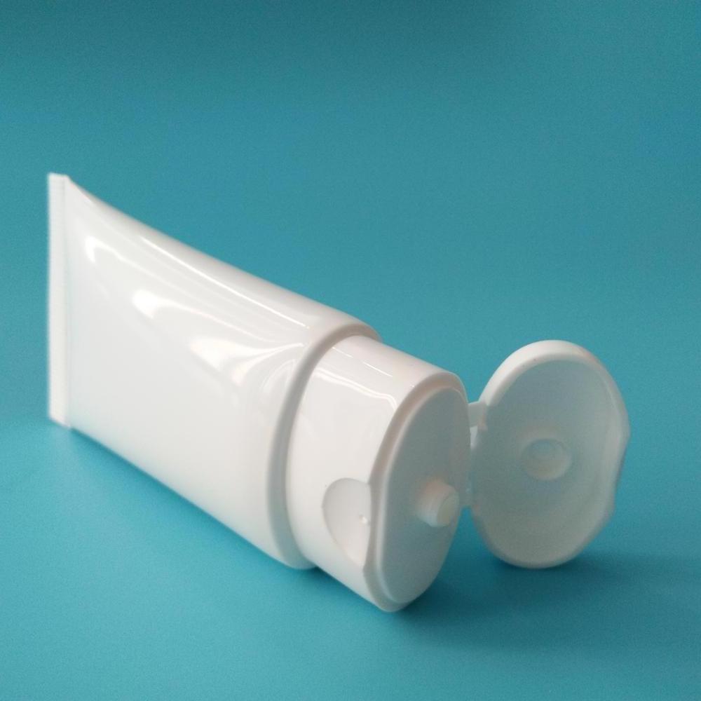 Ouxinmay Oval Cosmetic Squeeze Tube 30ml round Plastic Packaging with Flip Top Cap Lipstick Eye Cream Made PE Aluminum Guangzhou