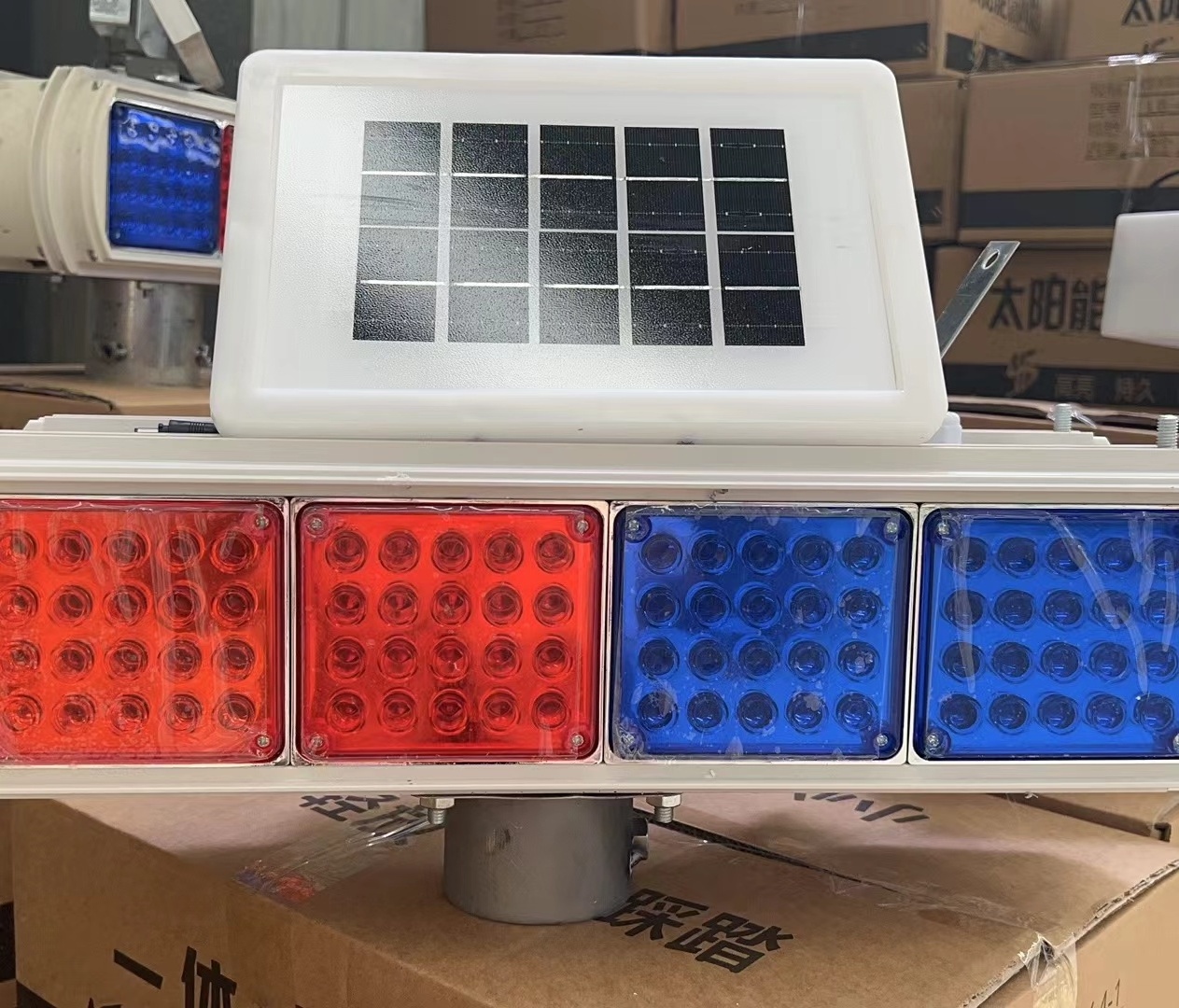 Road Traffic Lights Warning Lights Solar LED Signal Warning Flashing Beacon Lights for Road Safety