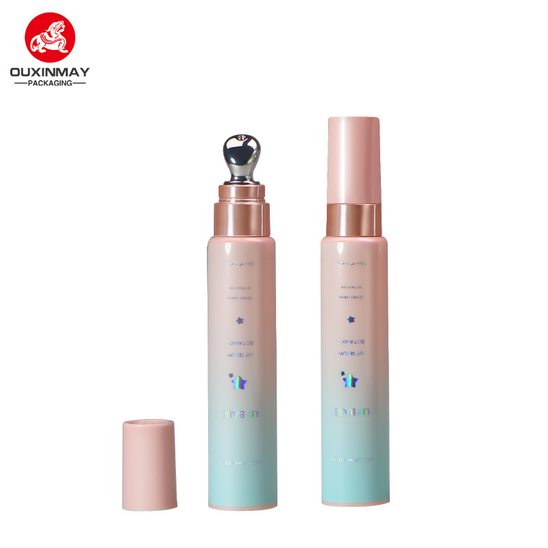 Eye Cream Tube White Soft Squeeze Lip Gloss Tube Cool Metal Zinc Alloy Massage Tube For Eye And Lip