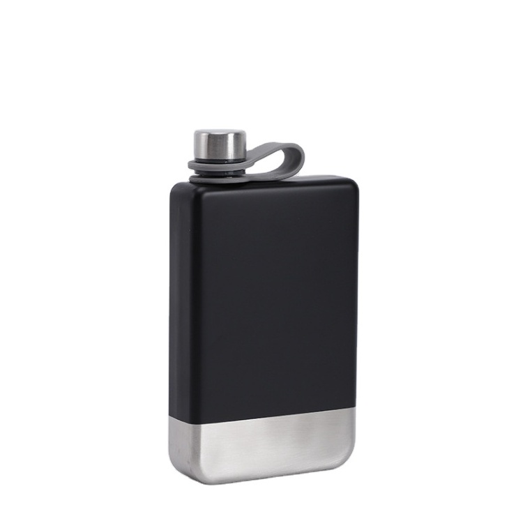 Outdoor Camping Hiking Men Stainless Steel Flask with Funnel 8 oz Hip Flask Whiskey Flask