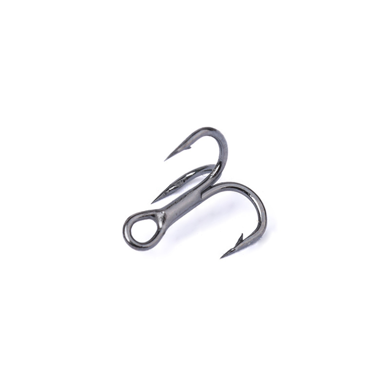 OUTKIT 10pcs 3x Factory Wholesale High Carbon Steel Fishing Treble Hooks Triples Hook