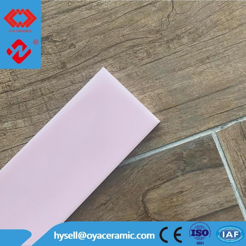 High Quality Pink 50x200 50*200mm 5x20cm  2*8'' 2''*8''  5*20 5*20cm 2x8'' 2''x8''  5x20 50x200mm Kitchen Ceramic Wall Tile