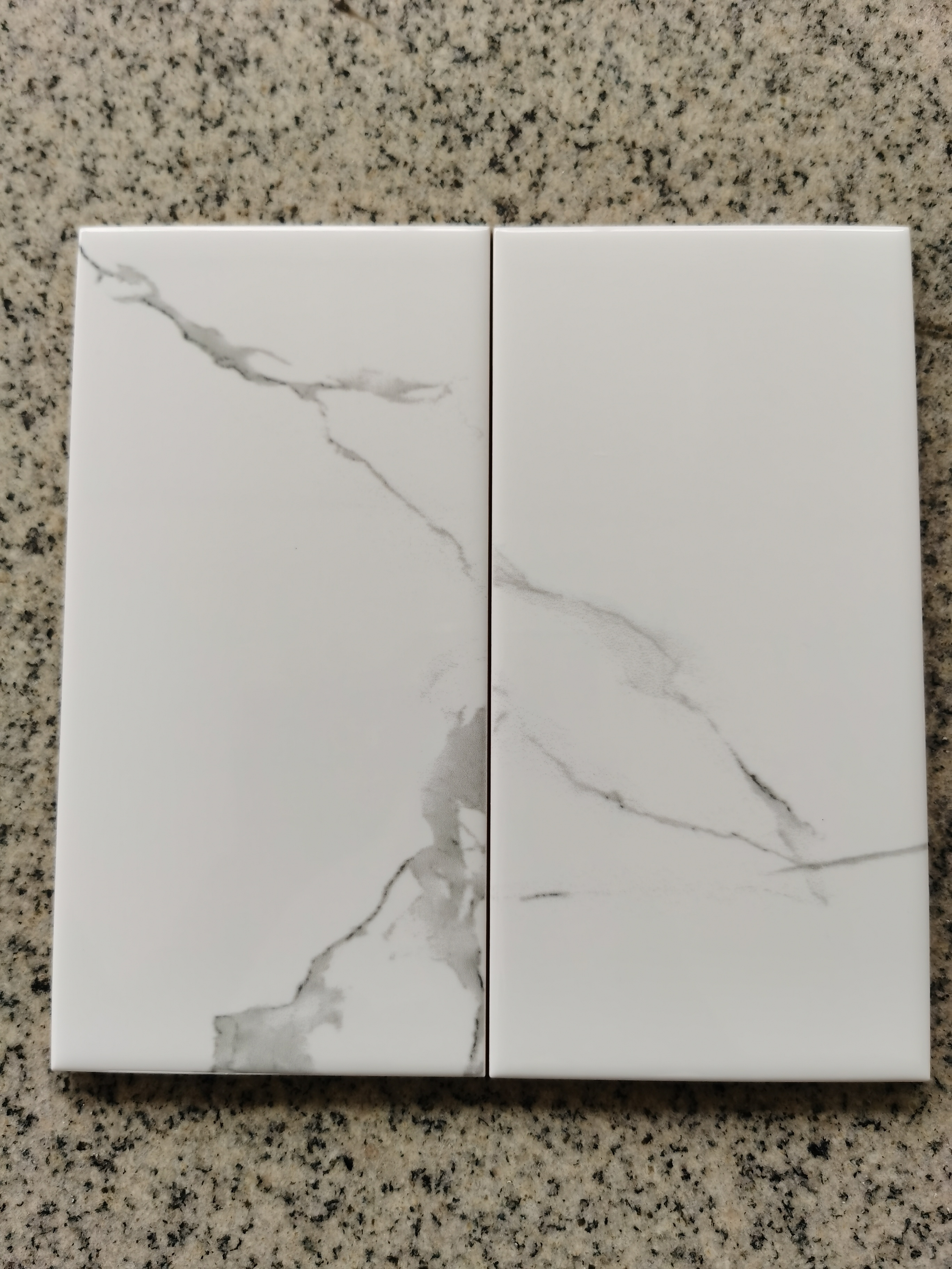 splashback tile  100x200mm white glossy subway tile peel and stick tiles for kitchen or bathroom