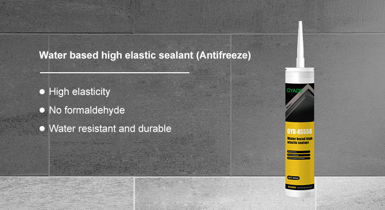 Water-based High Elasticity Glass Adhesive Hard Supported Water-based Weather Resistant Adhesive Sealant For Door Window