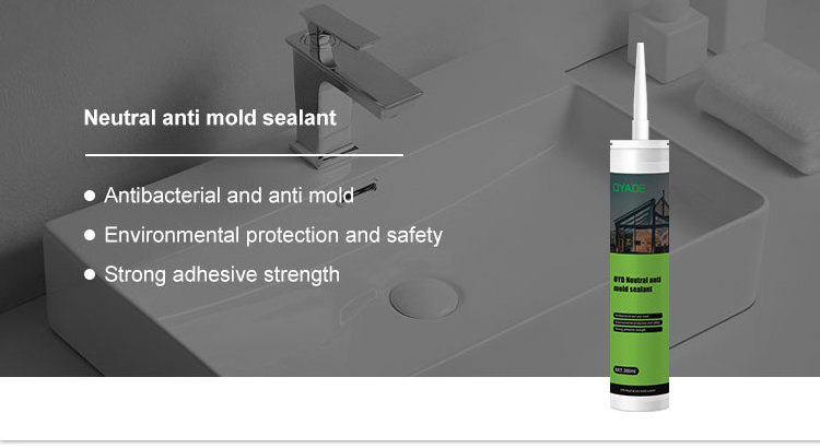 100%silicone Mold Free Caulk and Sealant Waterproof Stain and Mildew Resistant for Kitchen &Bath