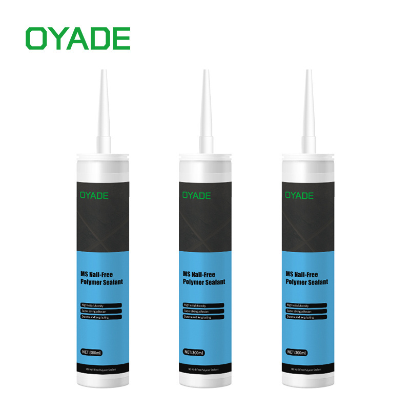 China Manufacturer High Temp Nail Free Adhesive Nail Free Silicone Sealant for Construction