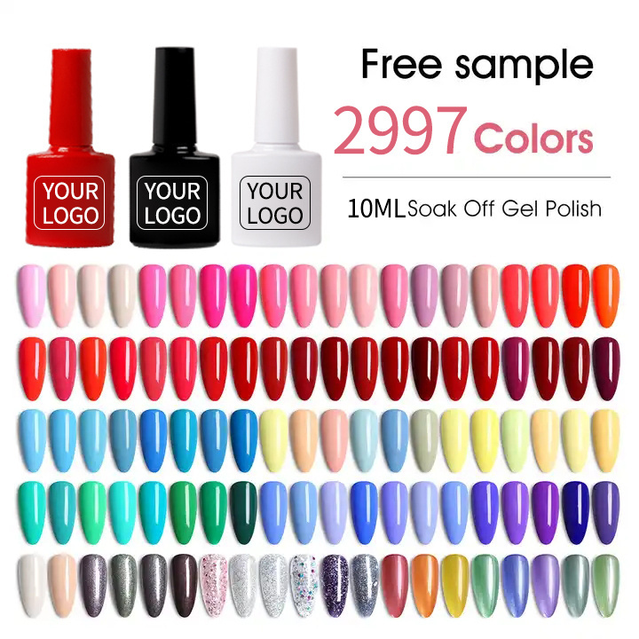 3 in 1 One Step Gel Wholesale Nail Supplies Custom Logo 15 ml Vegan Create Your Own Brand One Step UV Nail Gel Polish