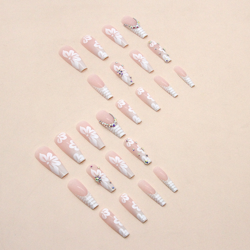 The Best Quality Reusable Press On Nails Customized Package Fake Nails Artificial Fingernails False Glue On Nails Wholesale