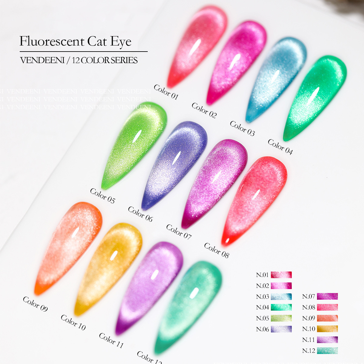 Explosion Flash Fluorescent Cat Eye Nail Polish Glue 2024 New Popular Whitening Dopamine Crystal Cat Eye Nail Salon