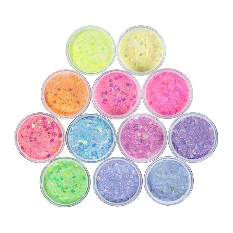 0.5oz acrylic glitter powder glow in the dark acrylic nail powder jar private label