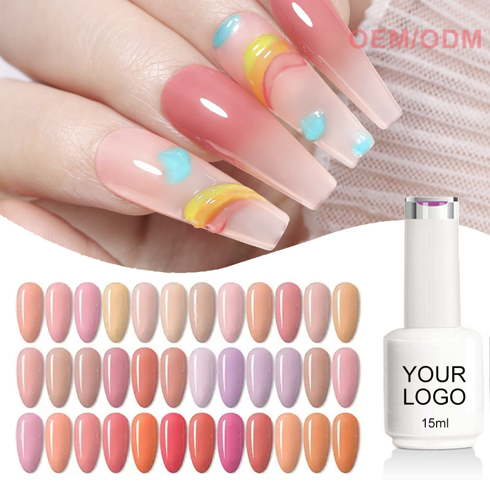 24 Colors Whole Set Gel Polish Oem Odm Uv Lamp New Style Trend Supplier Odorless Semi Permanent Solid Nail Gel Varnish