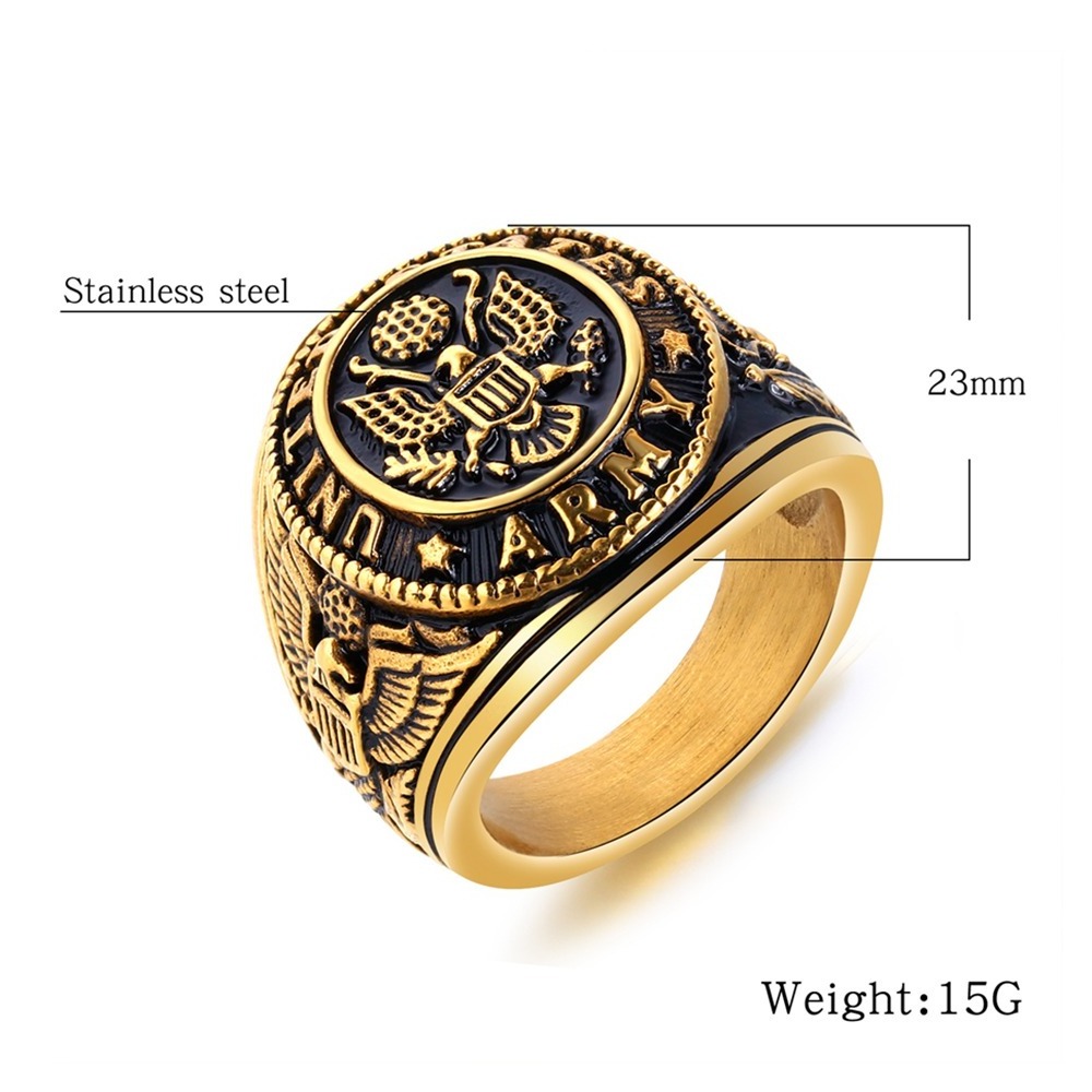 Manufacturer Hot Selling Bohemia Vintage Championship For Islamic Mens Ring