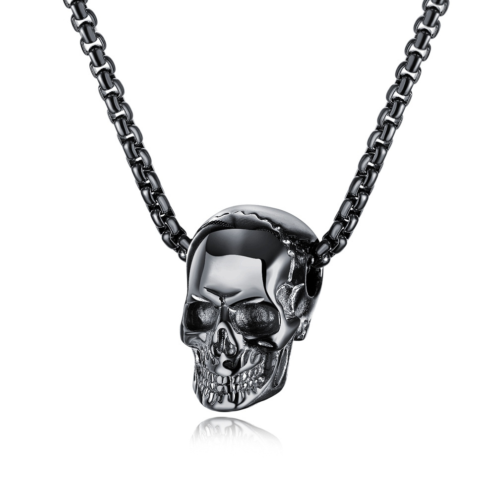 Cool Better Price Stainless Steel Charms Head Hip Hop Skull Pendants