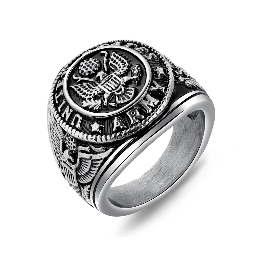 Manufacturer Hot Selling Bohemia Vintage Championship For Islamic Mens Ring