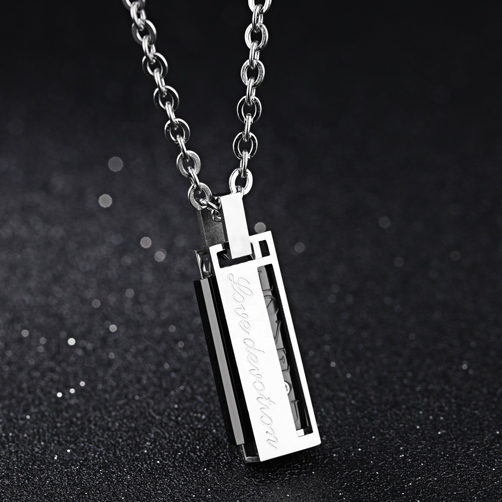 Romantic Sweet Creative Attractive Love Silver Couple Lighter Necklace