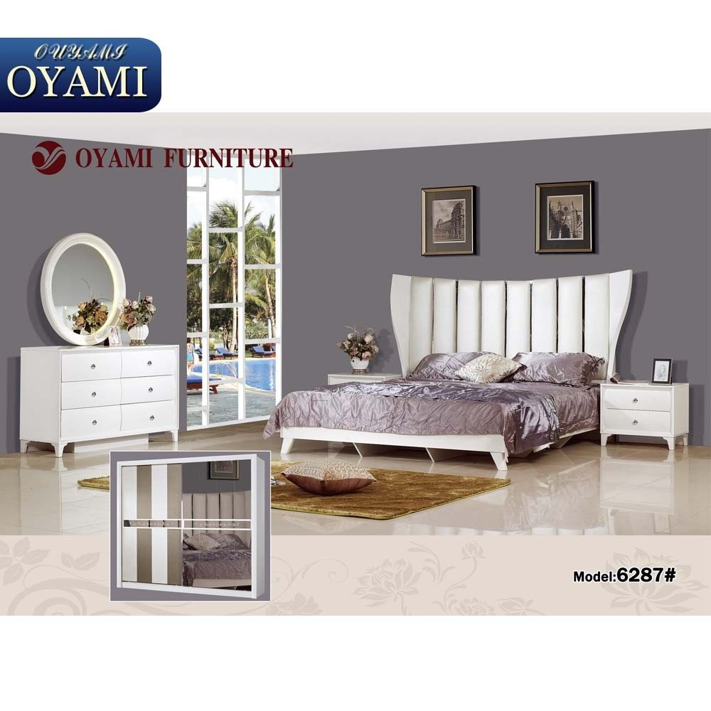 Strong and durable quality double size turkish bedroom furniture