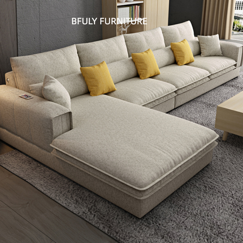 Usit Custom home furniture sofa Italian light luxury fabric sofa seat