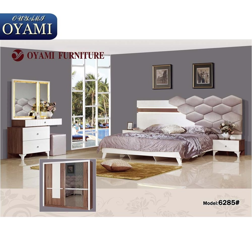 Strong and durable quality double size turkish bedroom furniture