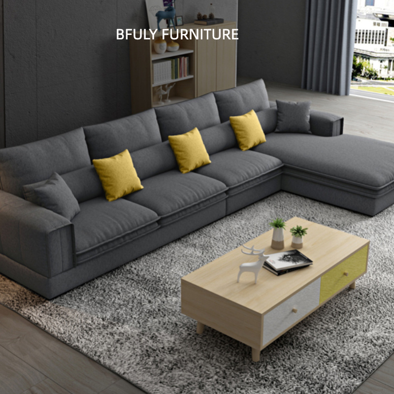 Usit Custom home furniture sofa Italian light luxury fabric sofa seat