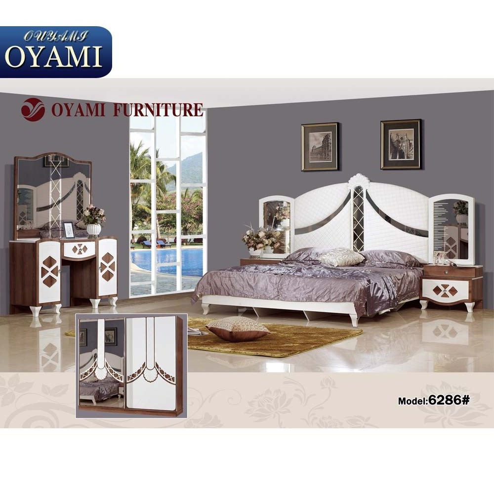 Strong and durable quality double size turkish bedroom furniture