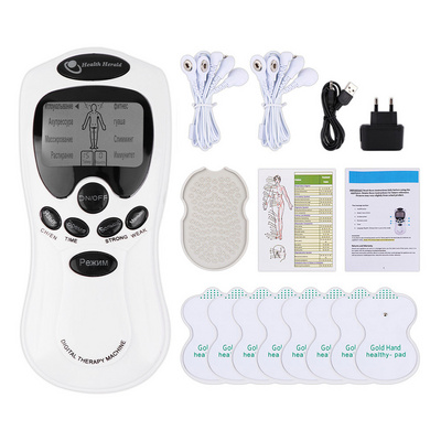 Electric Tens Muscle Stimulator Ems Acupuncture Face Body Massager Digital Therapy Herald Massage Tool Electrostimulator