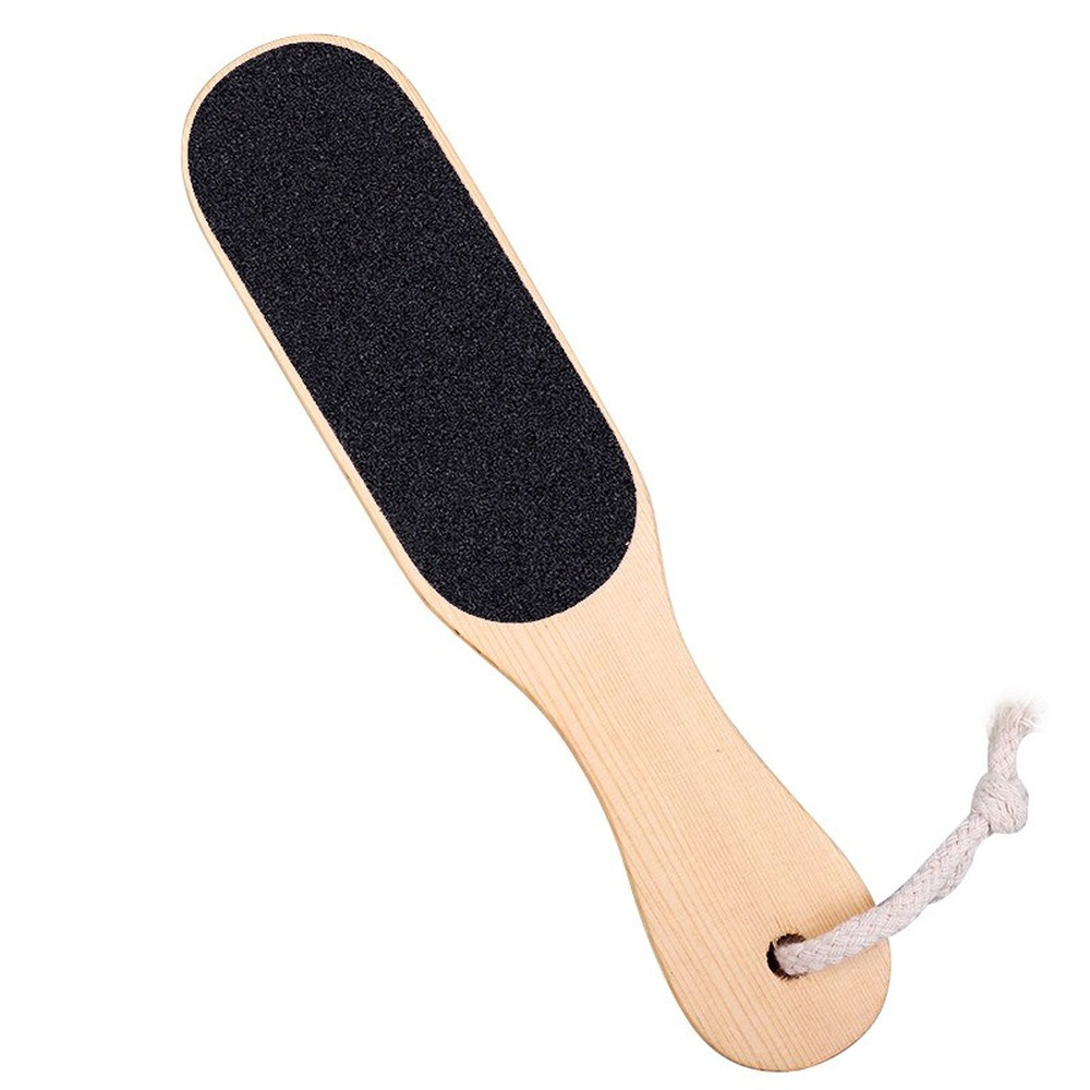 Double Sides Foot File Rasp Pedicure Tools Feet Dead Skin Callus Remover Wooden Handle Foot Scrubber Sandpaper Foot Care