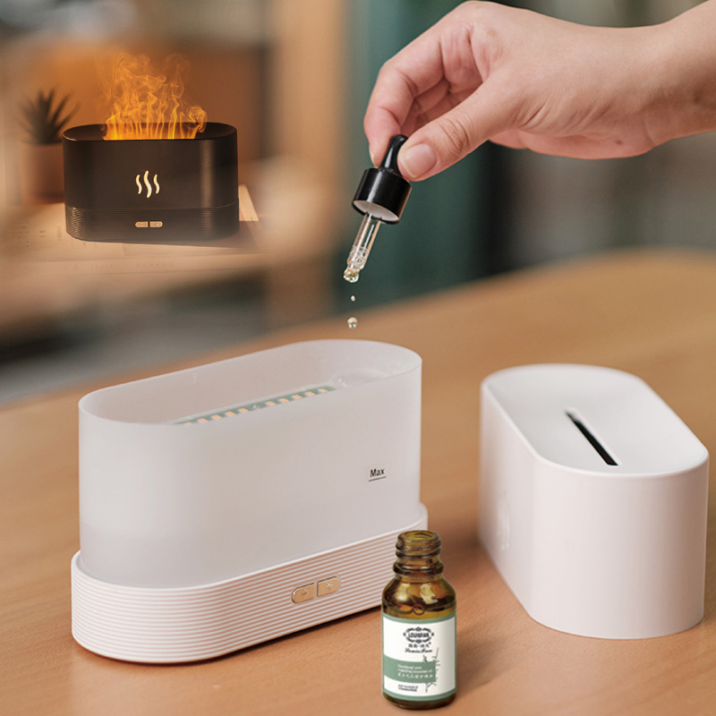 Top Sale Flame Aroma Diffuser Air Humidifier Home Aromatherapy Fire Ultrasonic Essential Diffuser Machine