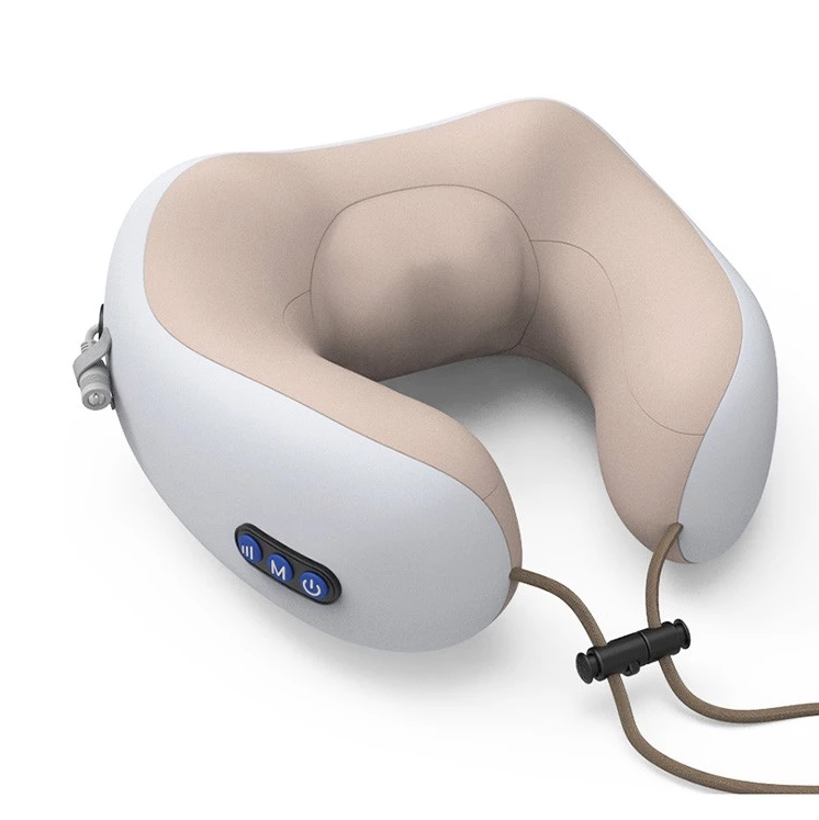 new arrive Travel Massage Pillow with Vibration Function with U shape