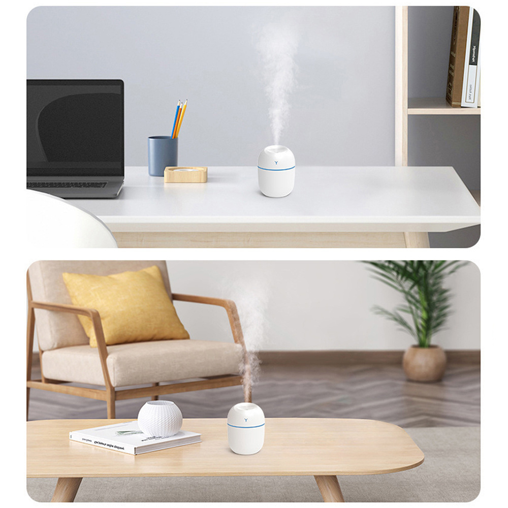 Wholesale 220ml Cute Cool Mist Personal Mini Humidifier Aroma Oil Diffuser USB  LED Night Light Mist Humidifier